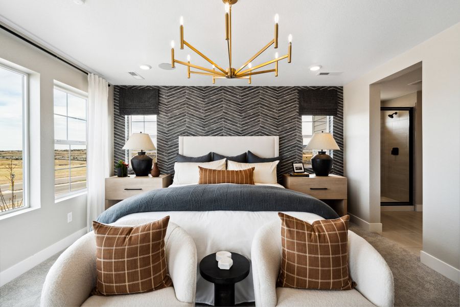 Furnished interior view inside a new home in Sterling Ranch Ascent Village, Littleton (Image 31).