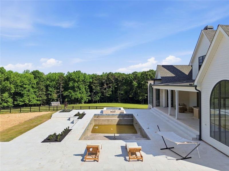 Exterior details and patio area of a home in , Canton (Image 40).