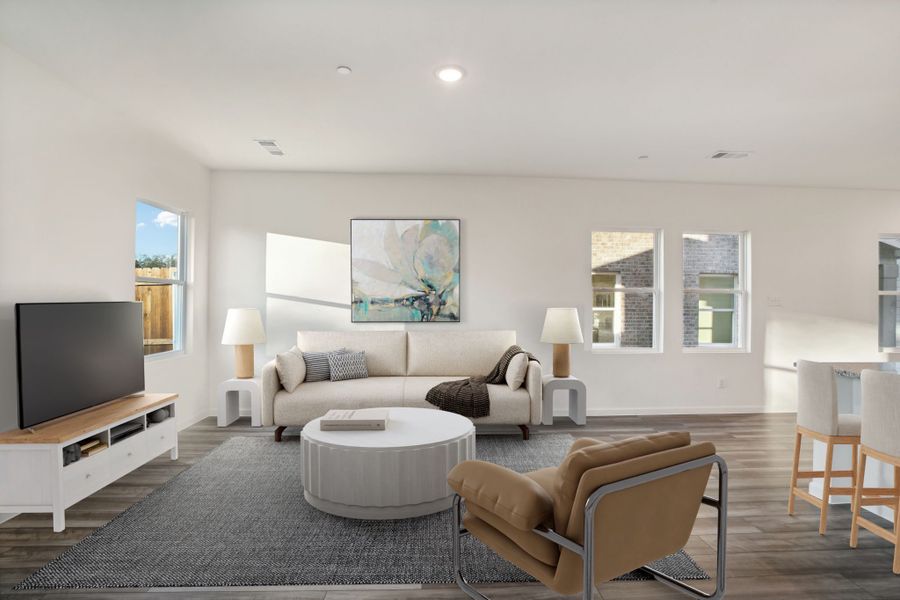 Representative furnished interior of a home built from the Crescent by Starlight Homes in Broadmoor Village, Cedar Hill (Image 4).