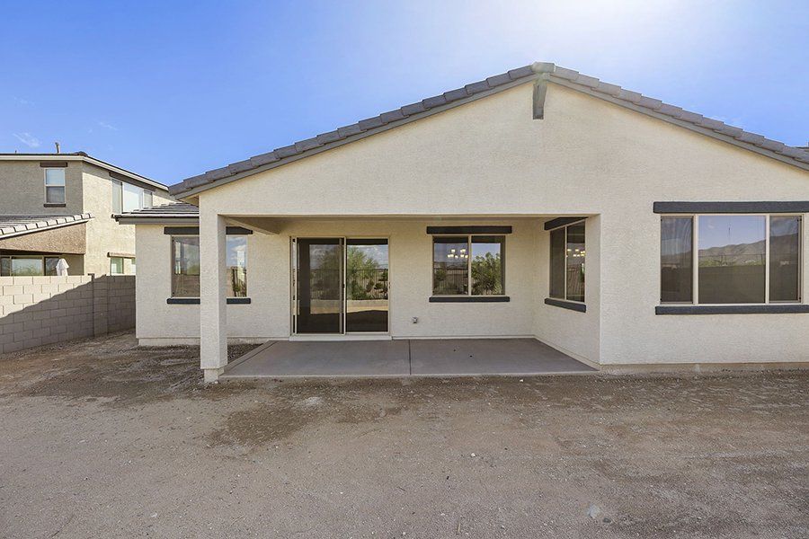 Exterior details and patio area of a home in Alora at Ironwing, Litchfield Park (Image 3).