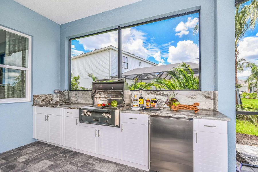 Representative exterior details of a home built from the Savannah 2 by Neal Communities in SkySail, Naples (Image 3).