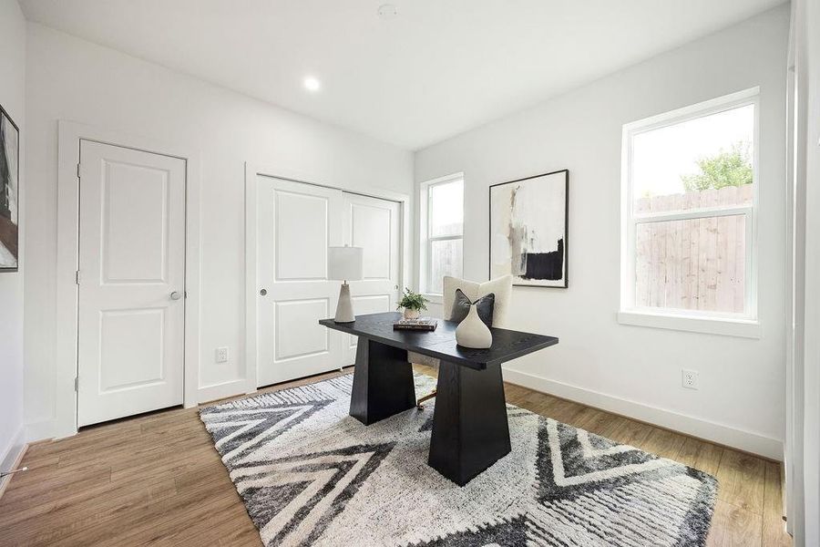 Furnished interior view inside a new home in Villas at Mary, Houston (Image 8).