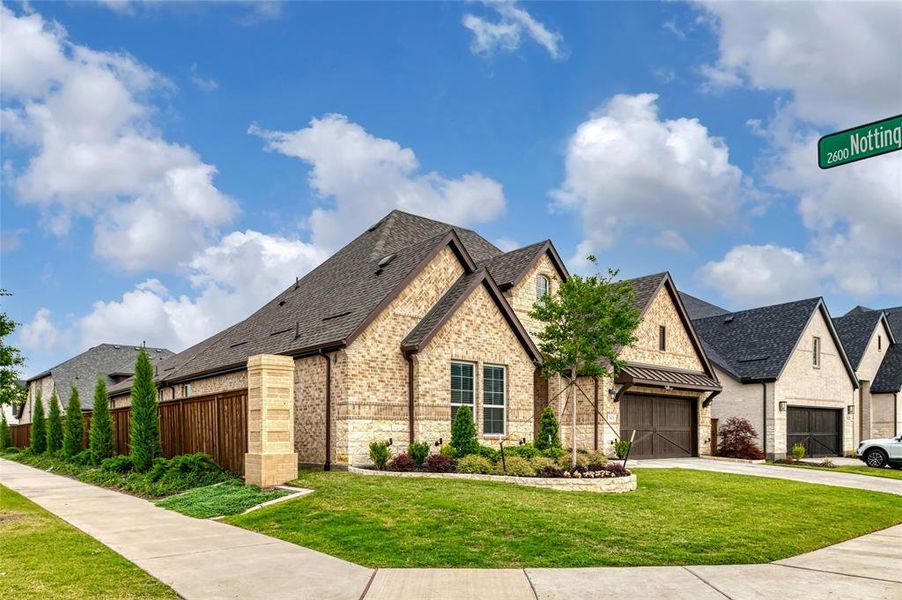 Front exterior of a new home in , Celina, TX, highlighting curb appeal (Image 23).
