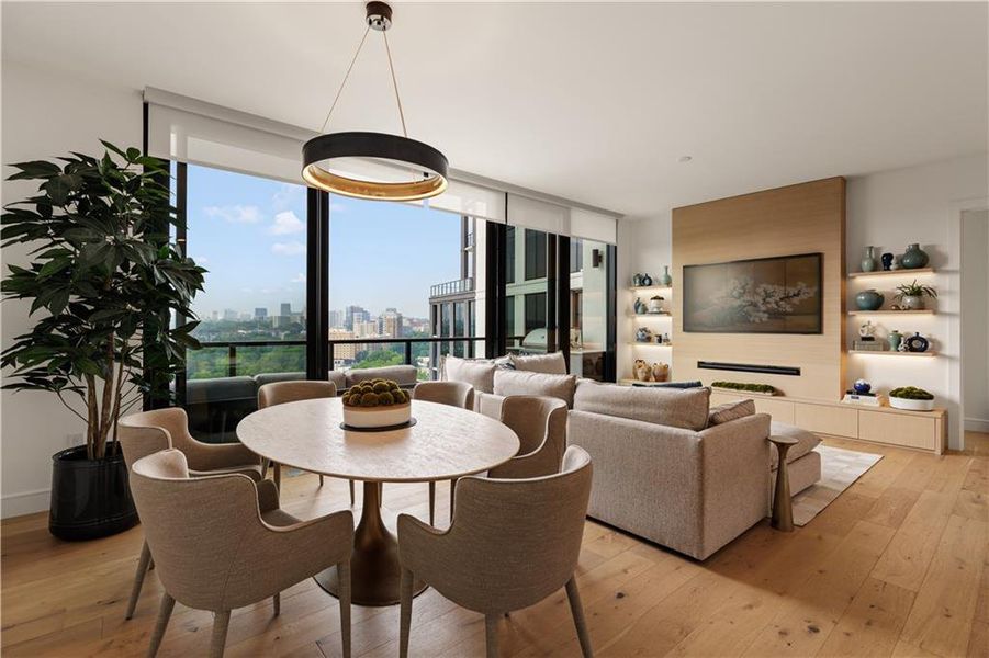 Furnished interior view inside a new home in , Atlanta (Image 10).