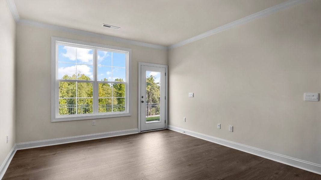Representative unfurnished interior of a home built from the Linville by D.R. Horton in The Meadows at Kinsley, Jamestown (Image 14).