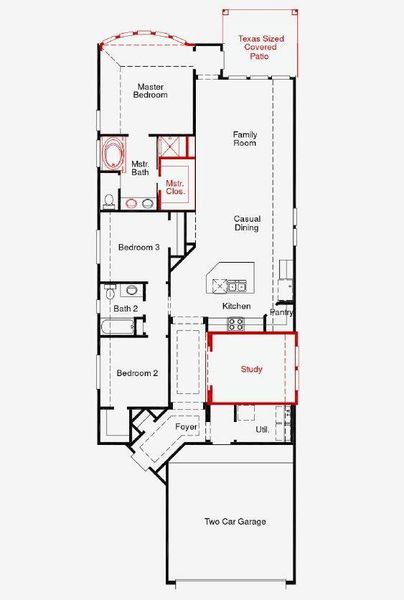 2D floor plan layout of this home in Jubilee, Hockley, TX (Image 4).