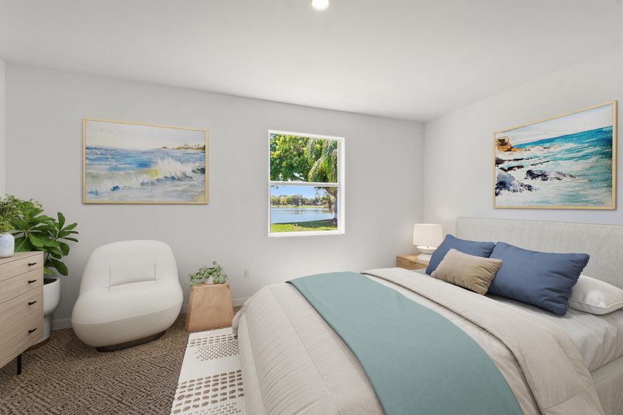 Primary Suite Virtually Staged