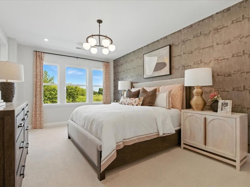 Representative furnished interior of a home built from the Clarion by Tri Pointe Homes in Grahym at Southbridge, Fort Mill (Image 19).