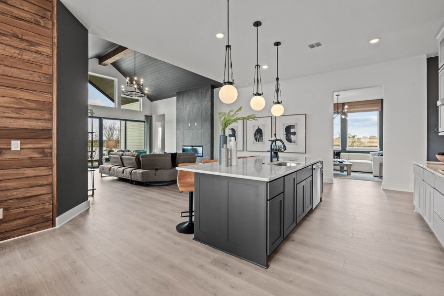 Furnished interior view inside a new home in Lariat, Liberty Hill (Image 50).