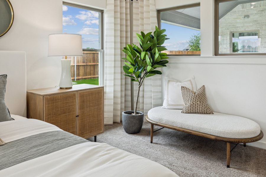 Primary Suite in the Gilmour home plan by Trophy Signature Homes – REPRESENTATIVE PHOTO