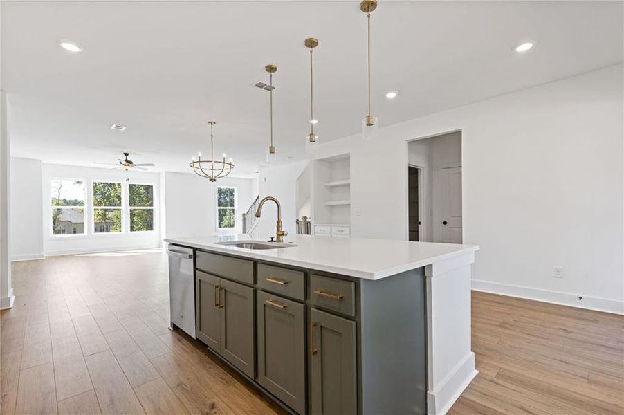 Furnished interior view inside a new home in , Suwanee (Image 14).