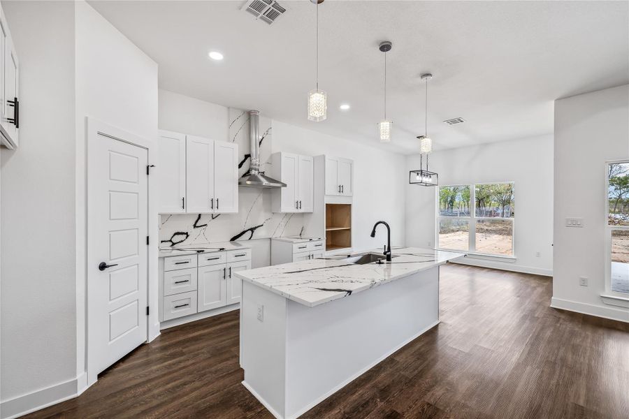 Furnished interior view inside a new home in , Dale (Image 12).