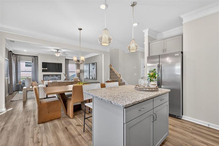 Furnished interior view inside a new home in Oakmont, Dallas (Image 4).