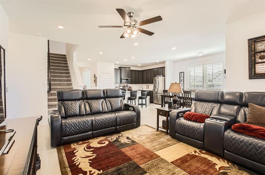 Open floor plan makes the home ideal for entertaining friends and family.