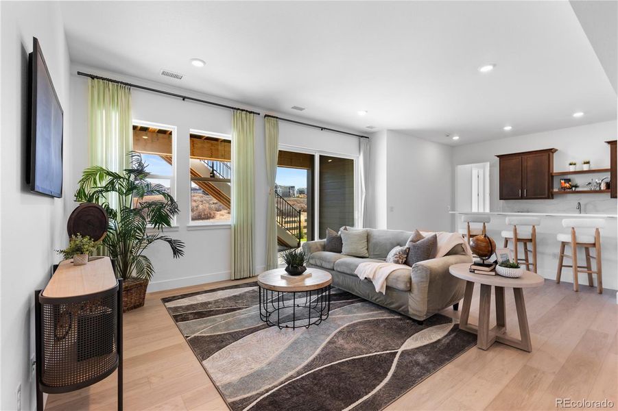 Furnished interior view inside a new home in , Castle Pines (Image 14). Furnished interior view inside a new home in , Castle Pines (Image 14).