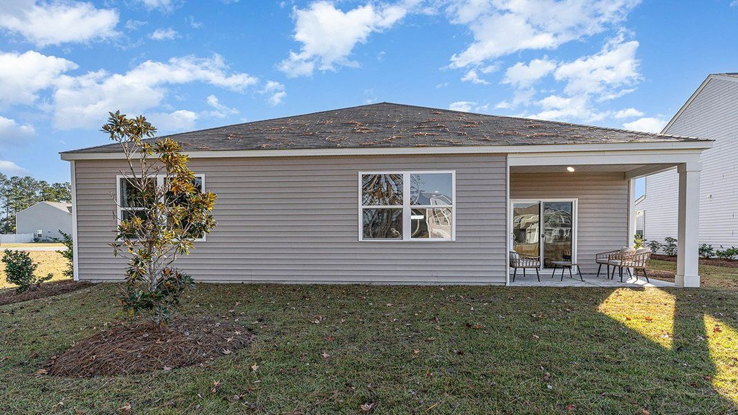 Representative exterior photo of a completed home built from the CALI by D.R. Horton in Harper Meadows, Loris, SC (Image 2).