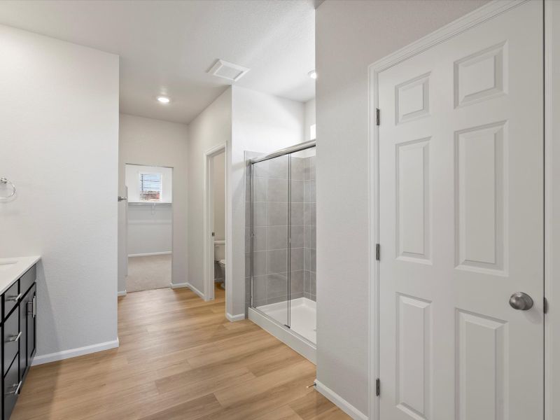 Furnished interior view inside a new home in Poudre Heights: The Alpine Collection, Windsor (Image 7).