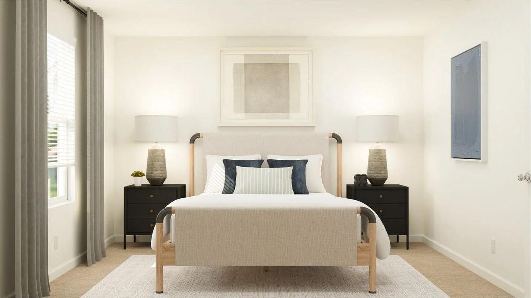 Furnished interior view inside a new home in Rancho Del Cielo, Jarrell (Image 16).