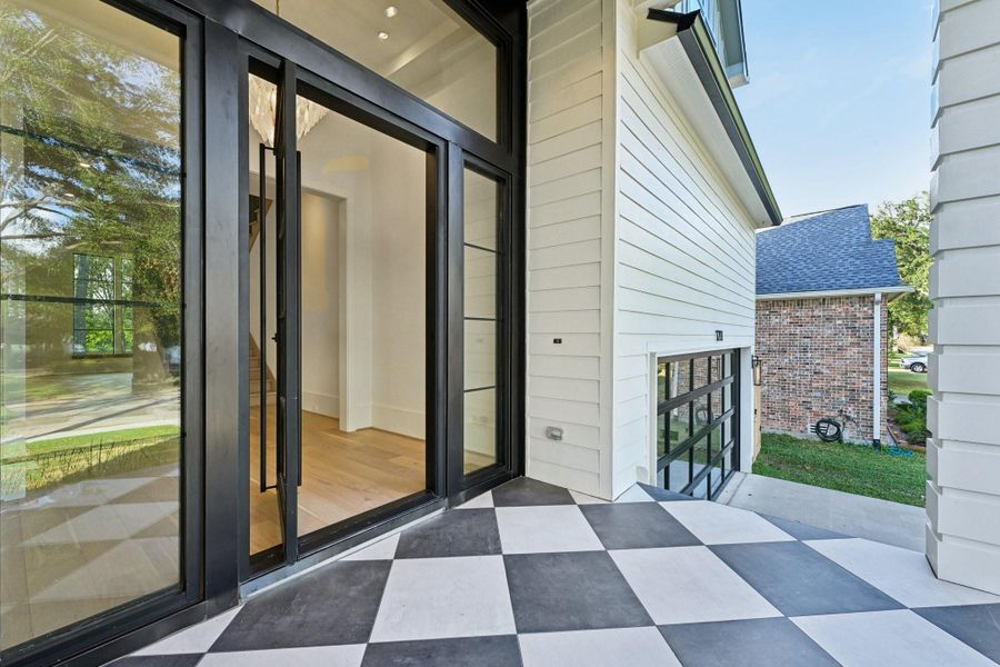 Exterior details and patio area of a home in , Houston (Image 26).