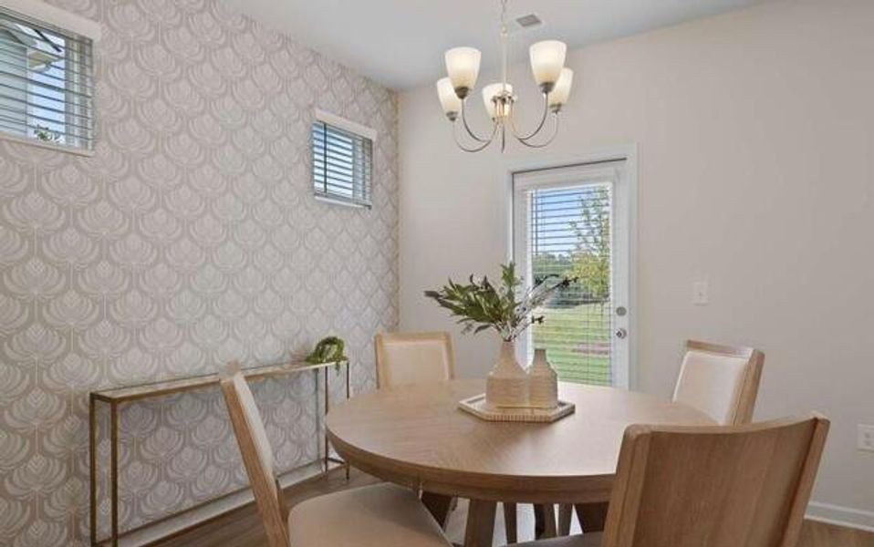 Furnished interior view inside a new home in Walden Park - The Retreat, Jonesboro (Image 3). Furnished interior view inside a new home in Walden Park - The Retreat, Jonesboro (Image 3).