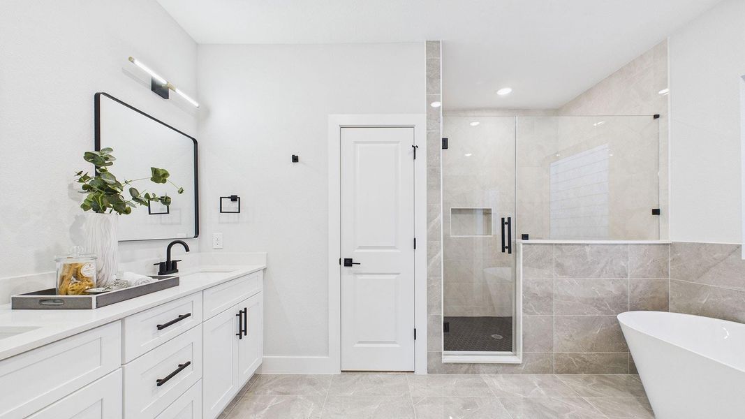 Furnished interior view inside a new home in , Houston (Image 23).