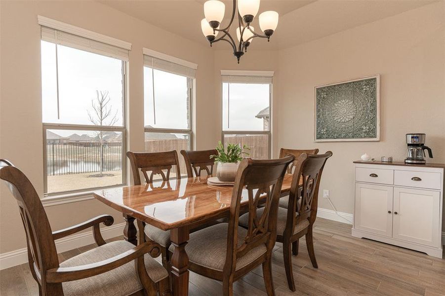 Kitchen with coffee bar area