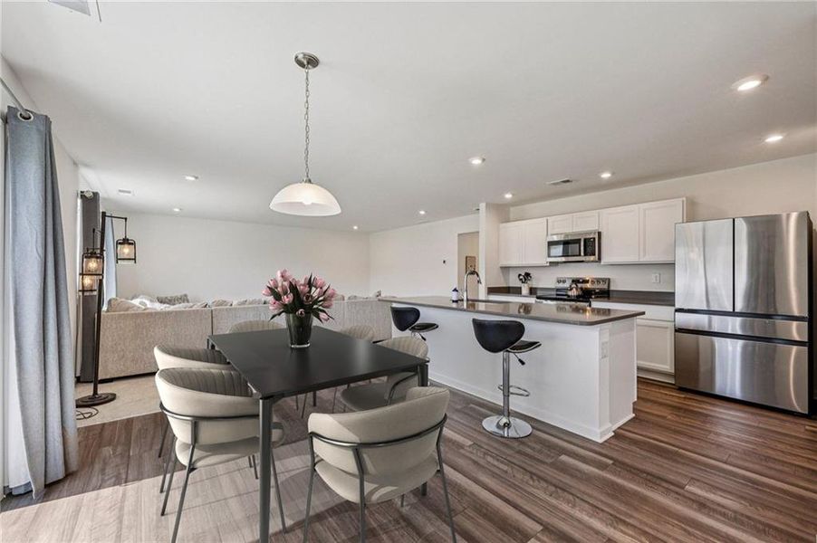 Furnished interior view inside a new home in , Euharlee (Image 11).