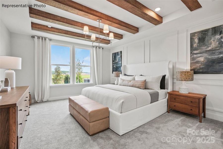 Primary bedroom with tray ceiling Primary bedroom with tray ceiling