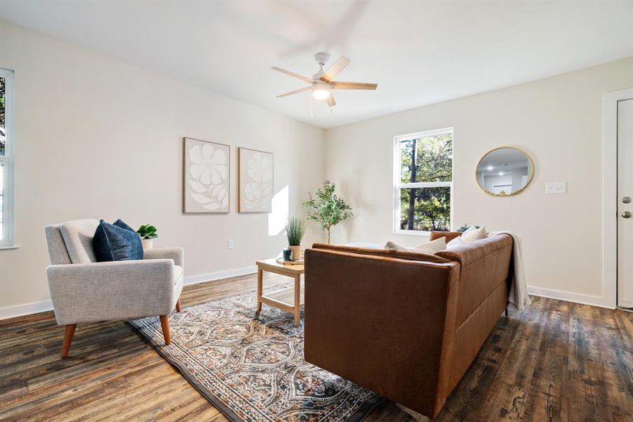 Furnished interior view inside a new home in , Paris (Image 7).
