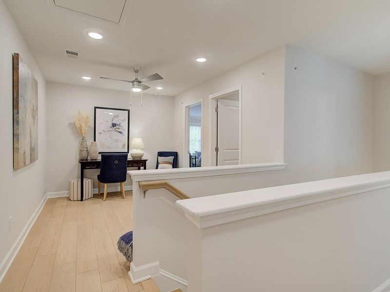 Furnished interior view inside a new home in Bluffs at Bells Ferry, Marietta (Image 17).