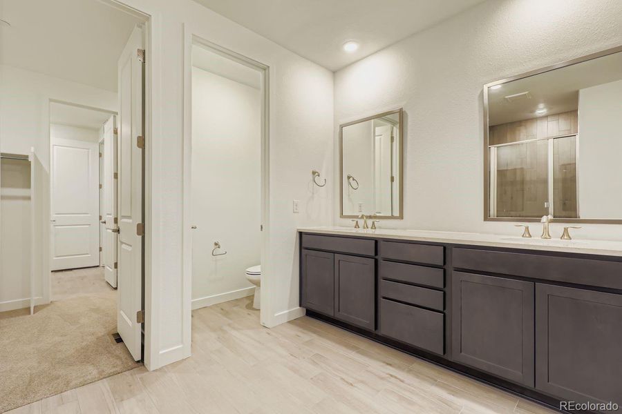 Furnished interior view inside a new home in Sunset Village: The Grand Collection, Erie (Image 4).