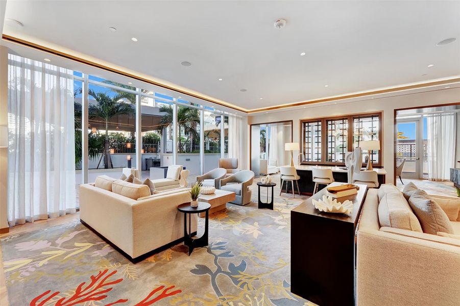Furnished interior view inside a new home in , Fort Lauderdale (Image 8).
