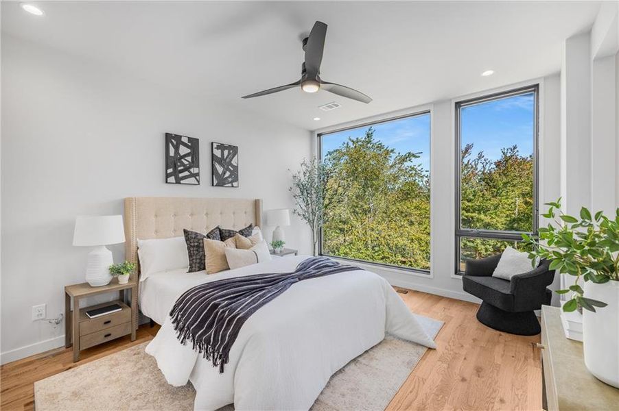 Furnished interior view inside a new home in , Atlanta (Image 10).