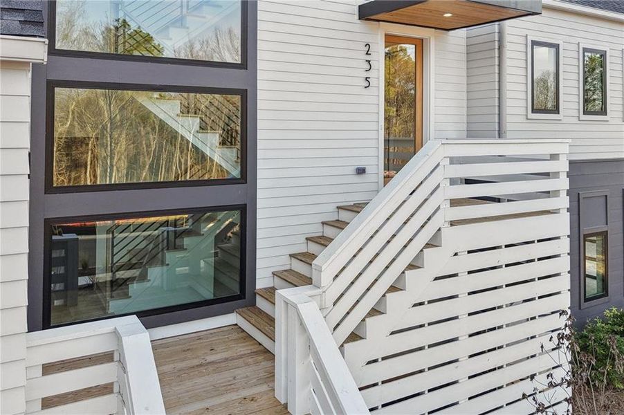 Exterior details and patio area of a home in , Roswell (Image 37).
