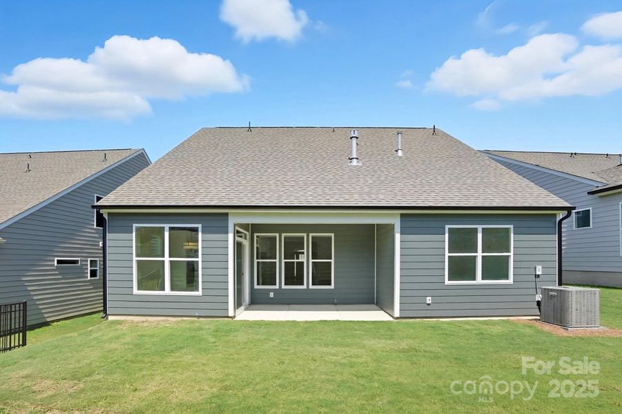 Front exterior of a new home in Villas at Prestwick, Mooresville, NC, highlighting curb appeal (Image 23).