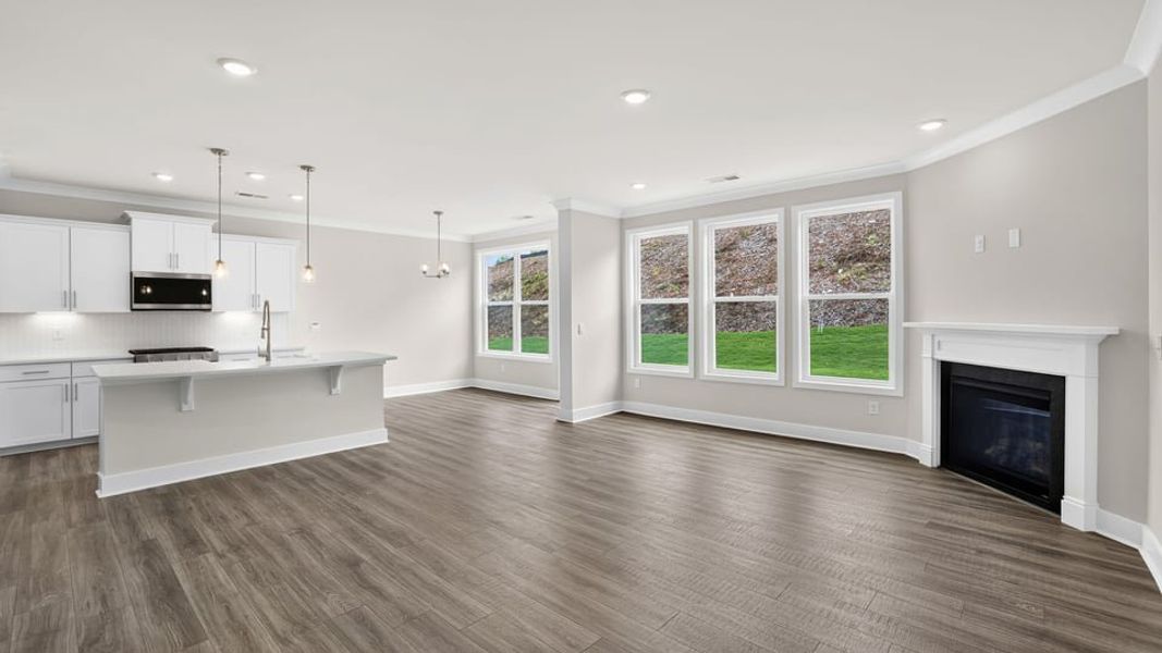 Spacious, unfurnished interior of a new home in Sunset Summits, Spartanburg (Image 19). Spacious, unfurnished interior of a new home in Sunset Summits, Spartanburg (Image 19).
