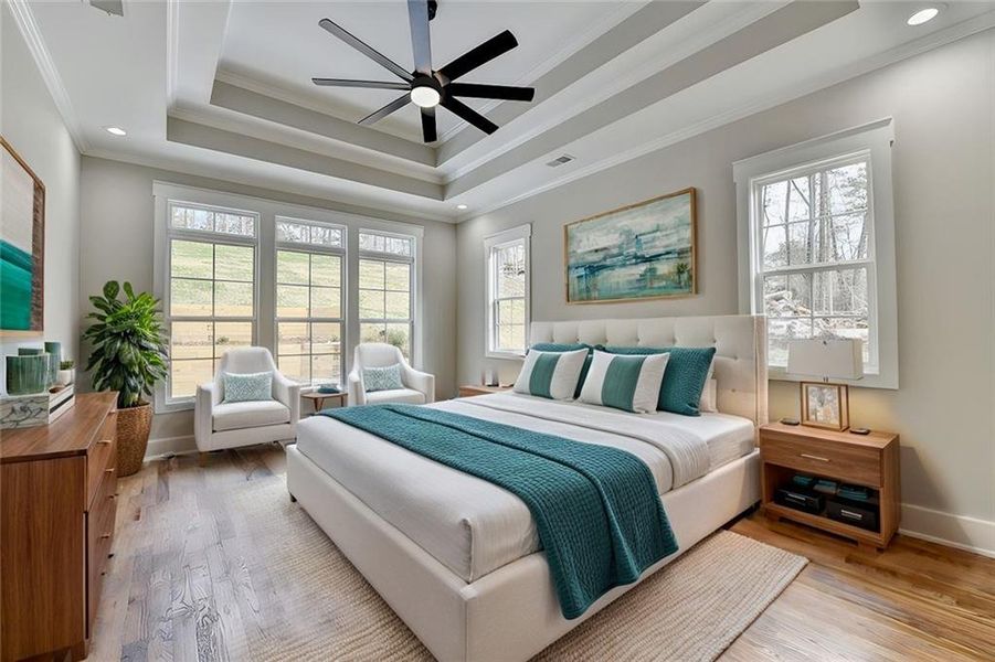 Furnished interior view inside a new home in , Snellville (Image 35).