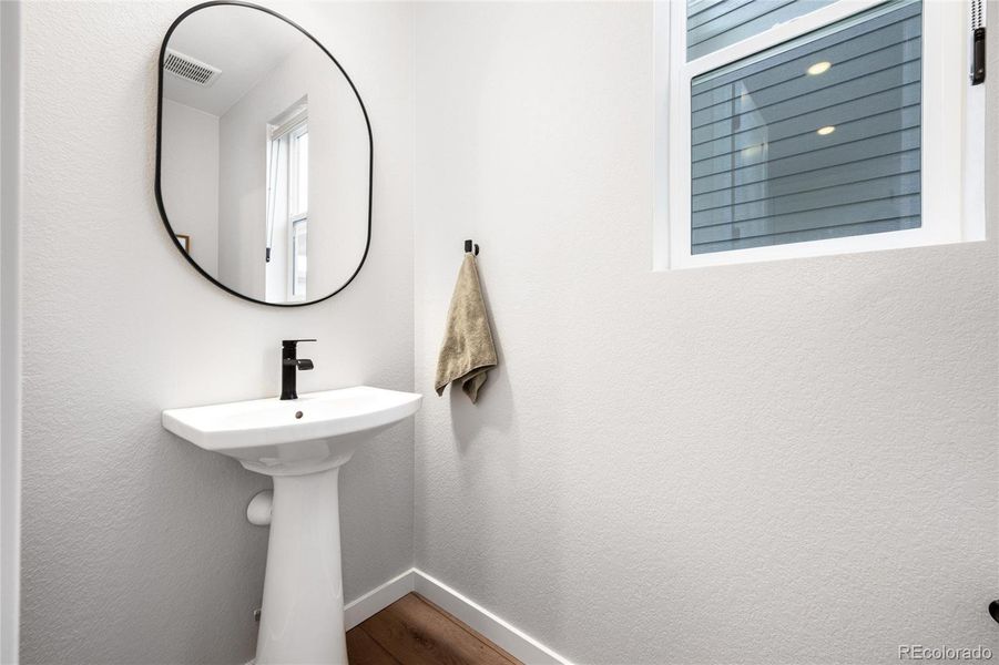Main floor half bath.