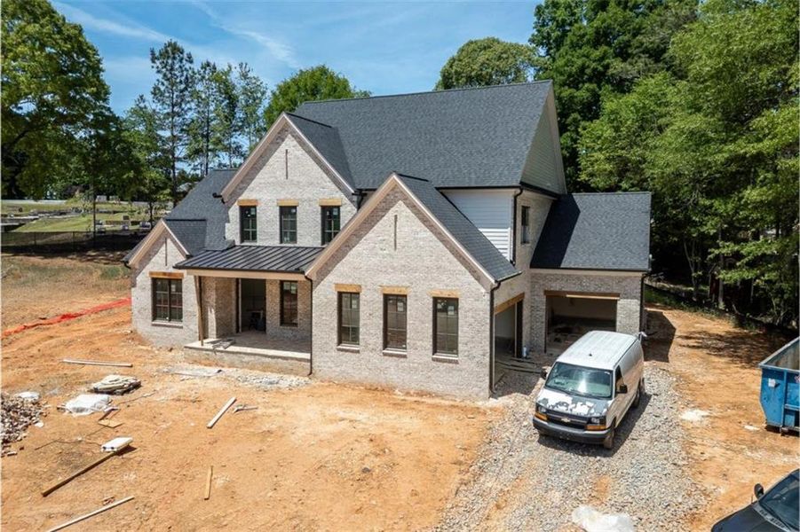 In-progress construction of a new home in , Buford, GA (Image 36).