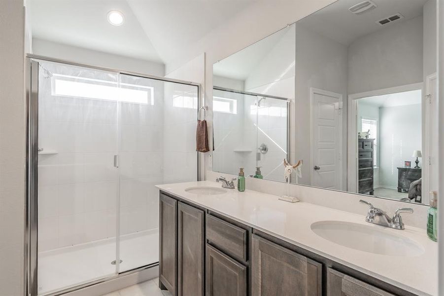 Furnished interior view inside a new home in Stone Eagle, Azle (Image 28).