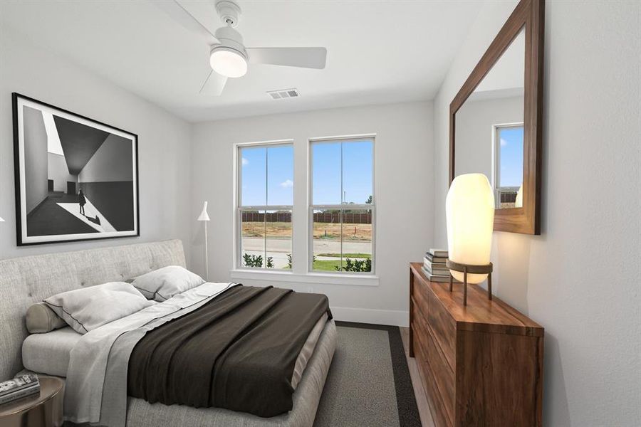 Furnished interior view inside a new home in Sterling Greene, Arlington (Image 11). Furnished interior view inside a new home in Sterling Greene, Arlington (Image 11).