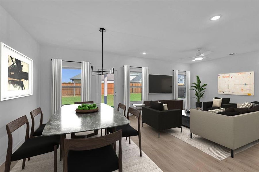 Furnished interior view inside a new home in Rolling Ridge, Van Alstyne (Image 9). Furnished interior view inside a new home in Rolling Ridge, Van Alstyne (Image 9).