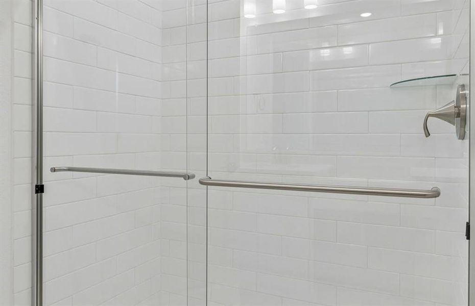 Separate shower in primary bath Separate shower in primary bath
