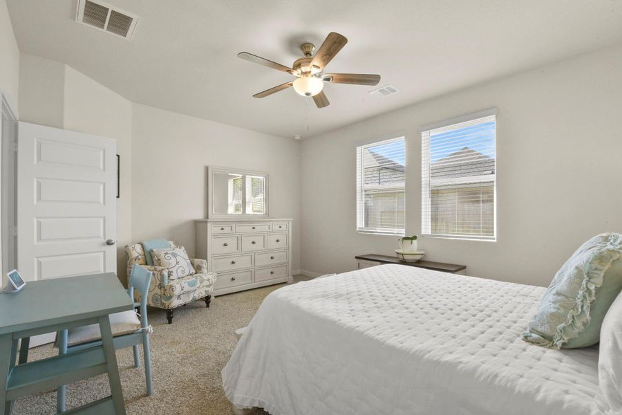 Furnished interior view inside a new home in Harper's Preserve - Traditional Series, Conroe (Image 23).