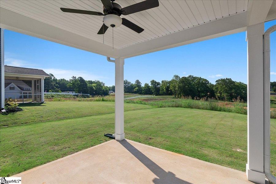 Exterior details and patio area of a home in Halton Oaks, Spartanburg (Image 4). Exterior details and patio area of a home in Halton Oaks, Spartanburg (Image 4).