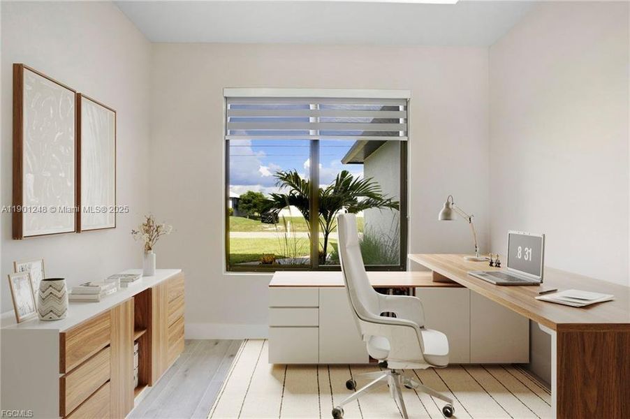 Furnished interior view inside a new home in , Cape Coral (Image 14). Furnished interior view inside a new home in , Cape Coral (Image 14).