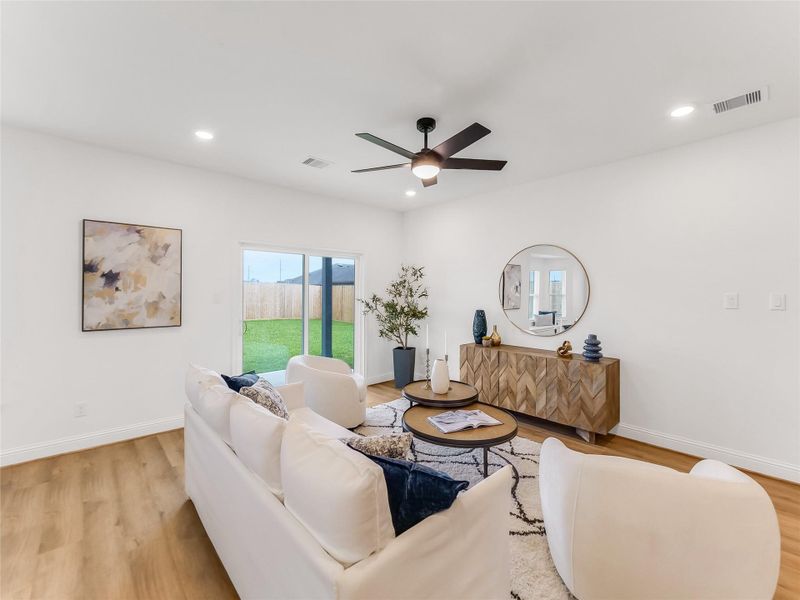 Furnished interior view inside a new home in , Splendora (Image 33).