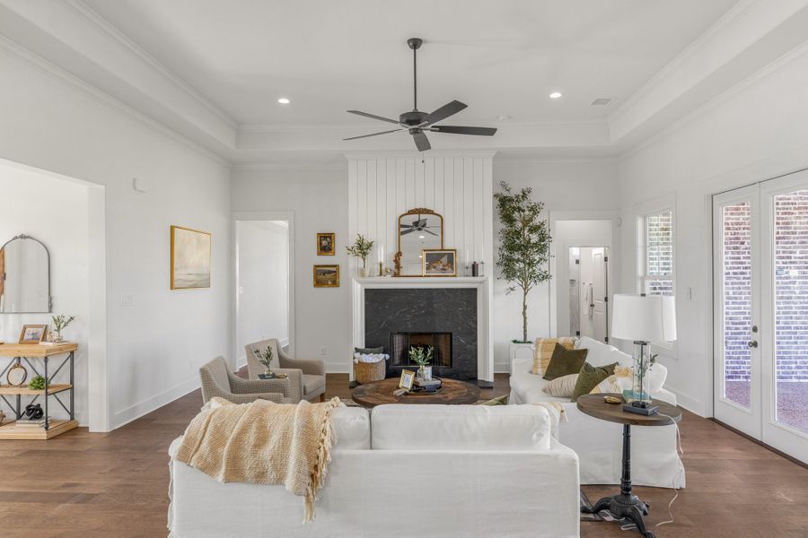 Representative furnished interior of a home built from the The Grayson by Reece Homes in Harvest Meadows, Bryan (Image 42). Representative furnished interior of a home built from the The Grayson by Reece Homes in Harvest Meadows, Bryan (Image 42).