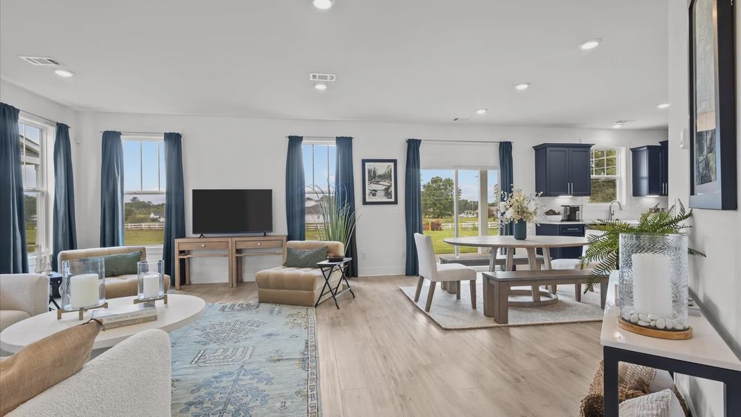 Family Room of The Cameron Design by DRB Homes