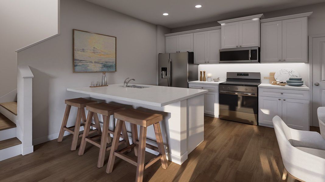 Furnished interior view inside a new home in The Crossing at St. James, Summerville (Image 4).